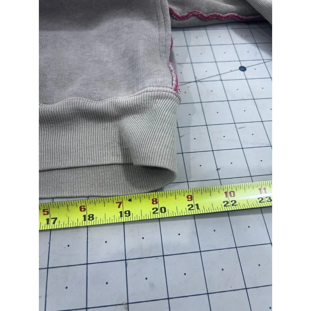 Vintage IM Sports Beige Hoodie Red Waffle Lining Men's L Chore Jacket Barn Find - Picture 8 of 12